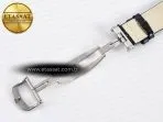 Jaeger Lecoultre Master Ultra Thin Moon 1368420 SS Z+F 1:1 Best Edition White Dial on Black Leather Strap SA925 Super Clone - Görsel 31