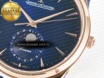Jaeger Lecoultre Master Ultra Thin Moon RG Z+F 1:1 Best Edition Blue Dial on Blue Leather Strap SA925 Super Clone - Görsel 11