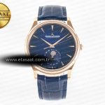 Jaeger-LeCoultre Master Ultra Thin Moon RG Z+F Mavi SA925 Eta Saat - Görsel 3 - 1:1 Süper Klon Saat