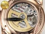 Jeager Lecoultre Master Ultra Thin Perpetual Calendar RG V9F 1:1 Best Edition Cream Dial on Brown Leather Strap A868 V2 - Görsel 19