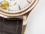 Jeager Lecoultre Master Ultra Thin Perpetual Calendar RG V9F 1:1 Best Edition White Dial on Brown Leather Strap A868 V2 - Görsel 14