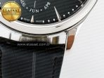 Jaeger Lecoultre Master Ultra Thin Perpetual Calendar SS V9F 1:1 Best Edition Black Dial on Black Leather Strap A868 V2 - Görsel 14