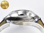 Jaeger Lecoultre Master Ultra Thin Perpetual Calendar SS V9F 1:1 Best Edition Gray Dial Diamonds Bezel on Black Leather Strap A868 V2 - Görsel 15