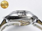 Jaeger Lecoultre Master Ultra Thin Perpetual Calendar SS V9F 1:1 Best Edition Gray Dial on Black Leather Strap A868 V2 - Görsel 16