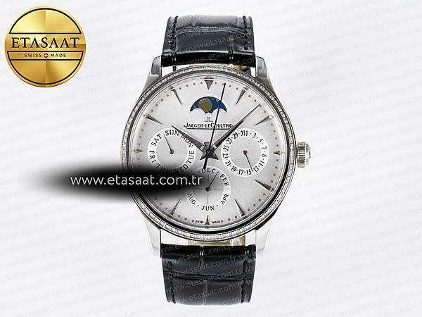 Jaeger-LeCoultre Master Ultra Thin Daimi Takvim V2 Eta Saat - 1:1 Süper Klon Replika Saat