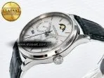 Jaeger Lecoultre V9F White Dial on Black Leather Strap A868 - Görsel 6