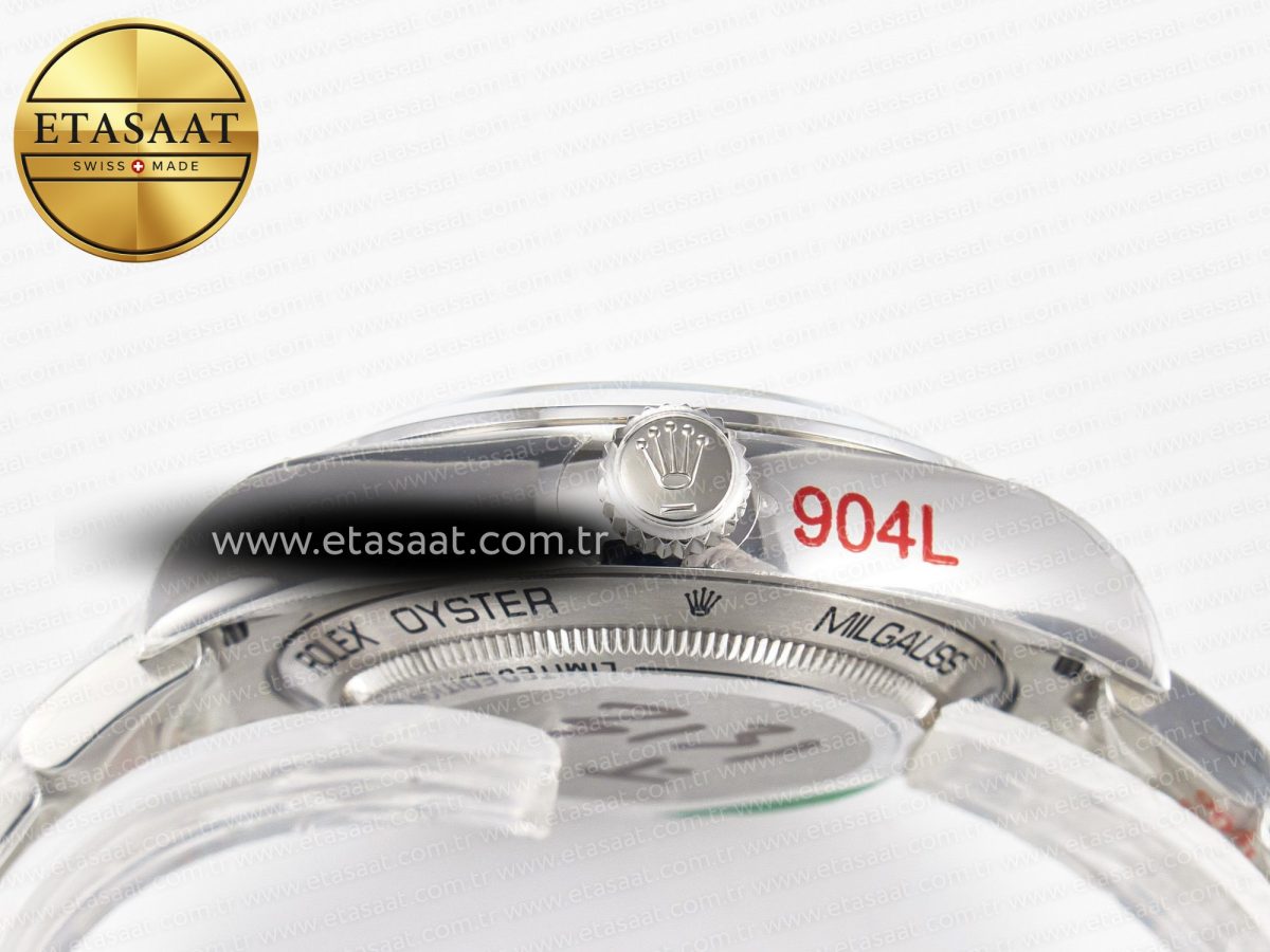Rolex Milgauss Who Cares JDF 1:1 Best Edition 904L Steel on SS Bracelet VR3131 - Görsel 13