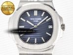 Patek Philippe Nautilus 5711/1A-010 3KF 1:1 Best Edition Blue Textured Dial on SS Bracelet A324 Super Clone - Görsel 4