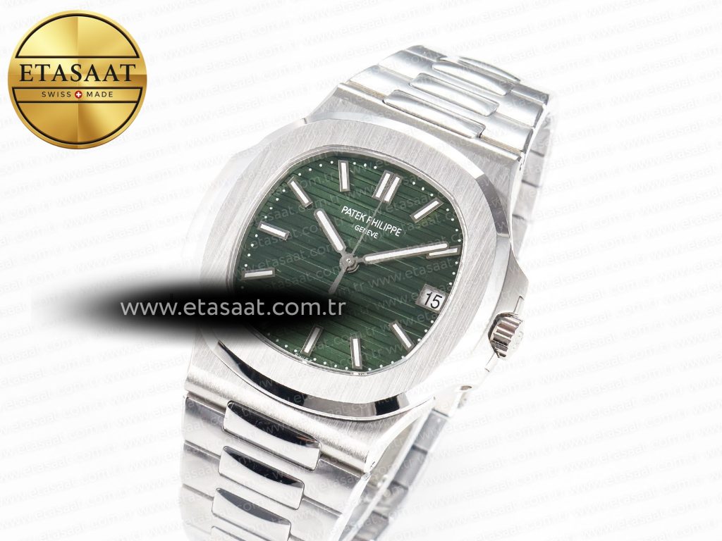 nautilus 5711 1a 3kf 11 best edition green dial on ss bracelet a324 super clone v21