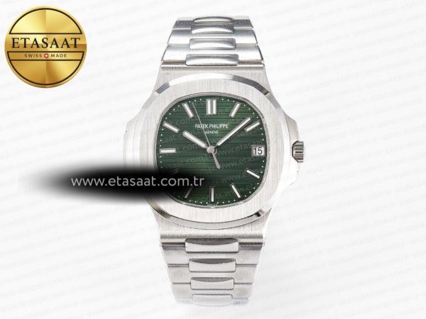 Patek Philippe Nautilus 5711 Yeşil Kadran A324 Eta Saat Eta Saat - 1:1 Süper Klon Replika Saat