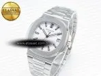 Patek Philippe Nautilus 5711/1A PPF 1:1 Best Edition White Textured Dial on SS Bracelet 324CS V3