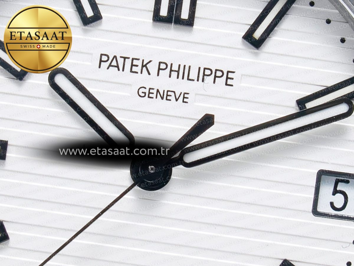 Patek Philippe Nautilus 5711/1A PPF 1:1 Best Edition White Textured Dial on SS Bracelet 324CS V3 - Görsel 10