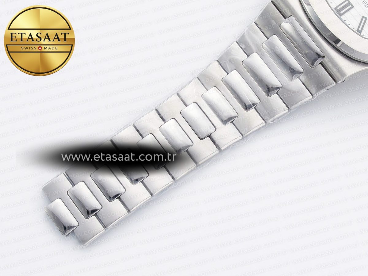 Patek Philippe Nautilus 5711/1A PPF 1:1 Best Edition White Textured Dial on SS Bracelet 324CS V3 - Görsel 25