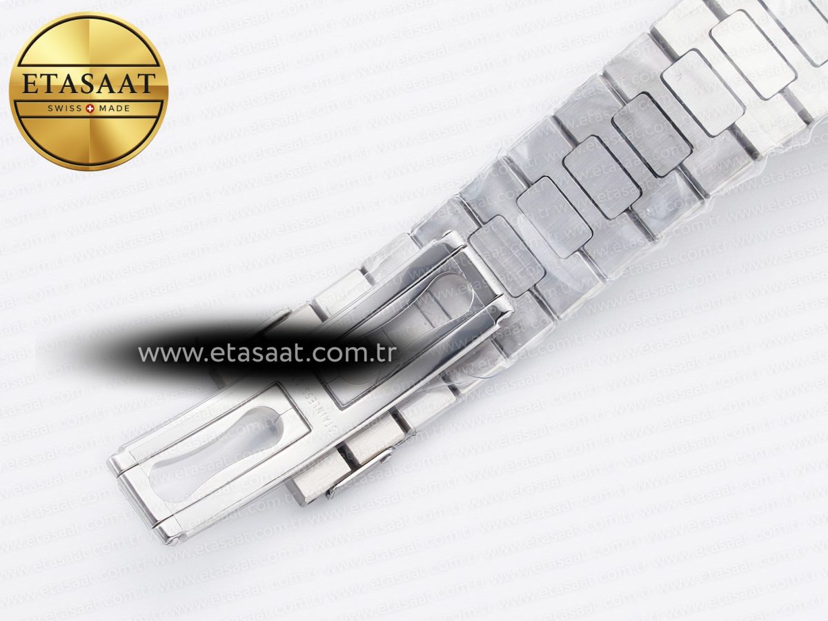 Patek Philippe Nautilus 5711/1A PPF 1:1 Best Edition White Textured Dial on SS Bracelet 324CS V3 - Görsel 27