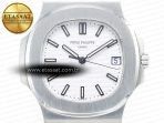Patek Philippe Nautilus 5711/1A PPF 1:1 Best Edition White Textured Dial on SS Bracelet 324CS V3 - Görsel 4