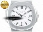 Patek Philippe Nautilus 5711/1A PPF 1:1 Best Edition White Textured Dial on SS Bracelet 324CS V3 - Görsel 4