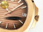Patek Philippe Nautilus 5711/1R-001 RG 3KF 1:1 Best Edition Brown Textured Dial on RG Bracelet Super Clone 26-330 - Görsel 11