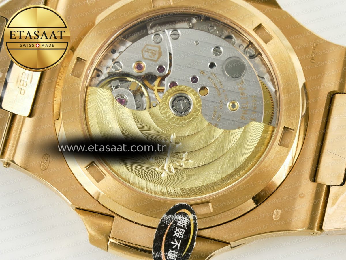 Patek Philippe Nautilus 5711/1R-001 RG 3KF 1:1 Best Edition Brown Textured Dial on RG Bracelet Super Clone 26-330 - Görsel 21