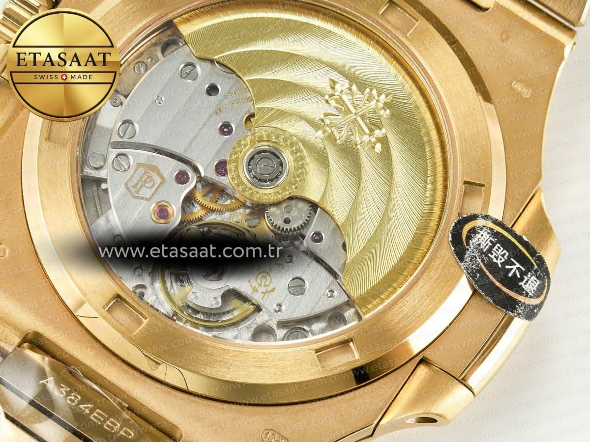 Patek Philippe Nautilus 5711/1R-001 RG 3KF 1:1 Best Edition Gray Textured Dial on RG Bracelet Super Clone 26-330 - Görsel 20