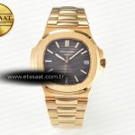 Patek Philippe Nautilus 5711/1R-001 RG 3KF Gri 26-330 Eta Saat - Görsel 3 - 1:1 Süper Klon Saat