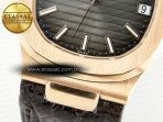 Patek Philippe Nautilus 5711/1R RG 3KF 1:1 Best Edition Brown Textured Dial on Brown Leather Strap A324 Super Clone V2 - Görsel 12