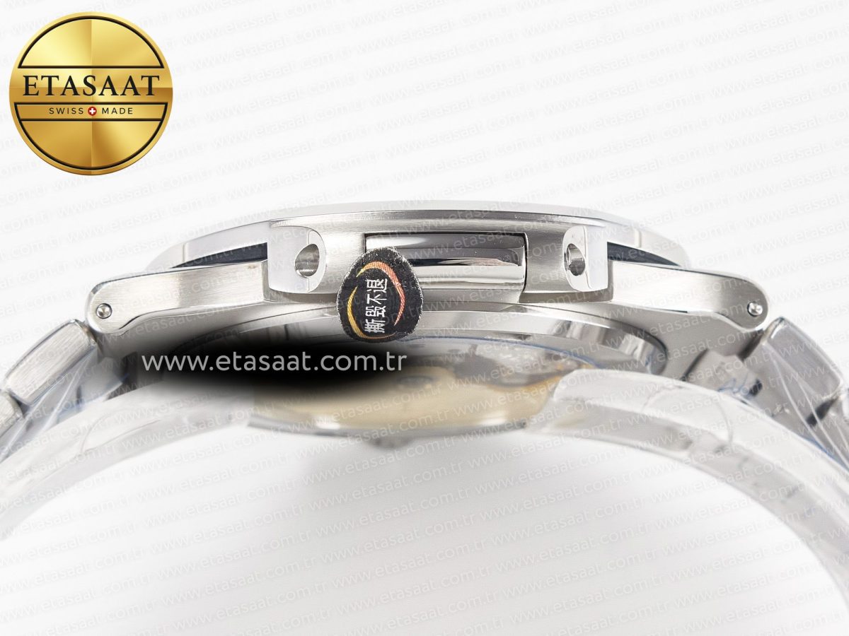 Patek Philippe Nautilus 5711 3KF 1:1 Best Edition Square Diamonds Bezel Green Dial on SS Bracelet A324 Super Clone V2 - Görsel 13