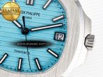 Patek Philippe Nautilus 5711 3KF 1:1 Best Edition Tiffany Blue Dial on SS Bracelet A324 Super Clone V2 - Görsel 11