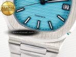 Patek Philippe Nautilus 5711 3KF 1:1 Best Edition Tiffany Blue Dial on SS Bracelet A324 Super Clone V2 - Görsel 13