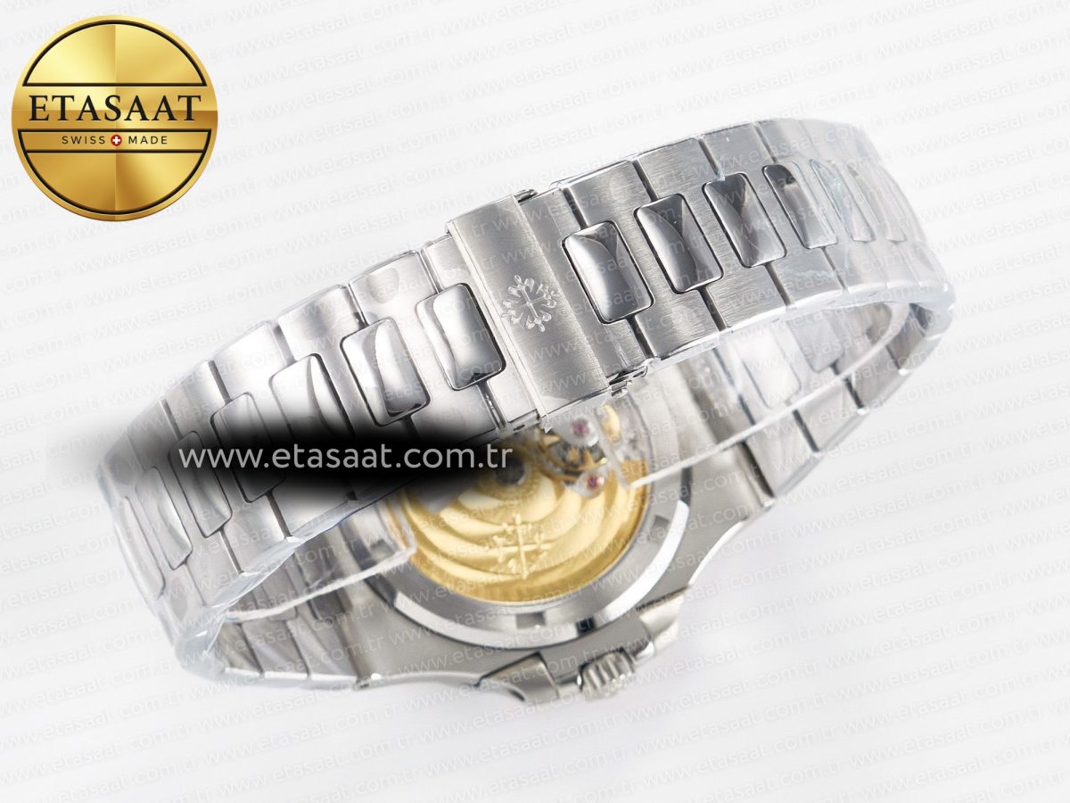 Patek Philippe Nautilus 5711 3KF 1:1 Best Edition Tiffany Blue Dial on SS Bracelet A324 Super Clone V2 - Görsel 16