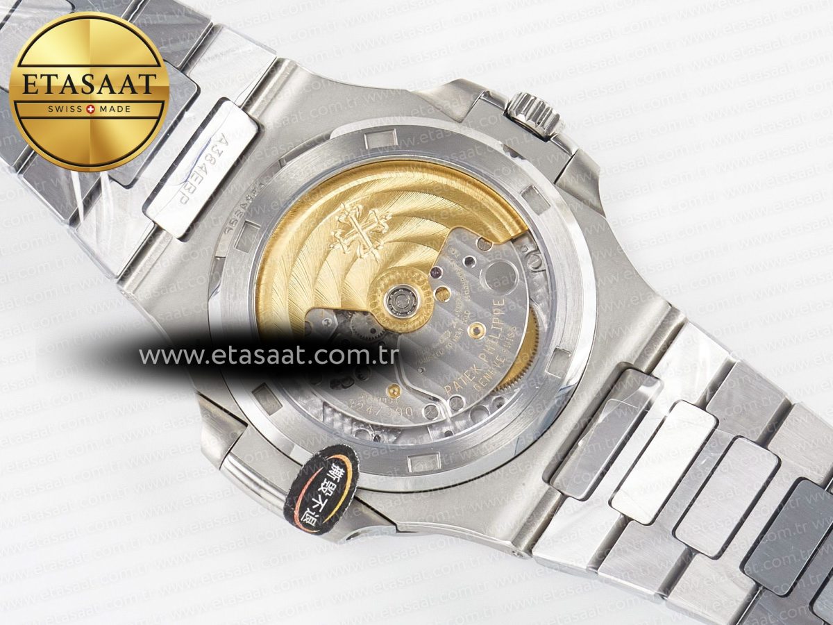 Patek Philippe Nautilus 5711 3KF 1:1 Best Edition Tiffany Blue Dial on SS Bracelet A324 Super Clone V2 - Görsel 17
