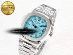 Patek Philippe Nautilus 5711 3KF 1:1 Best Edition Tiffany Blue Dial on SS Bracelet A324 Super Clone V2 - Görsel 2
