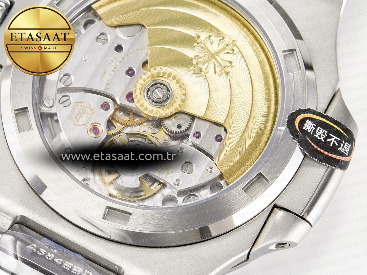 Patek Philippe Nautilus 5711 3KF 1:1 Best Edition Tiffany Blue Dial on SS Bracelet A324 Super Clone V2 - Görsel 20