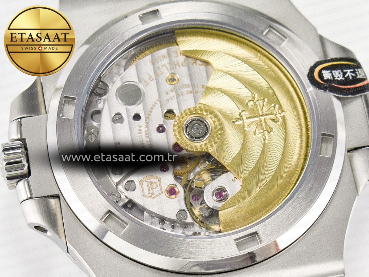 Patek Philippe Nautilus 5711 3KF 1:1 Best Edition Tiffany Blue Dial on SS Bracelet A324 Super Clone V2 - Görsel 21