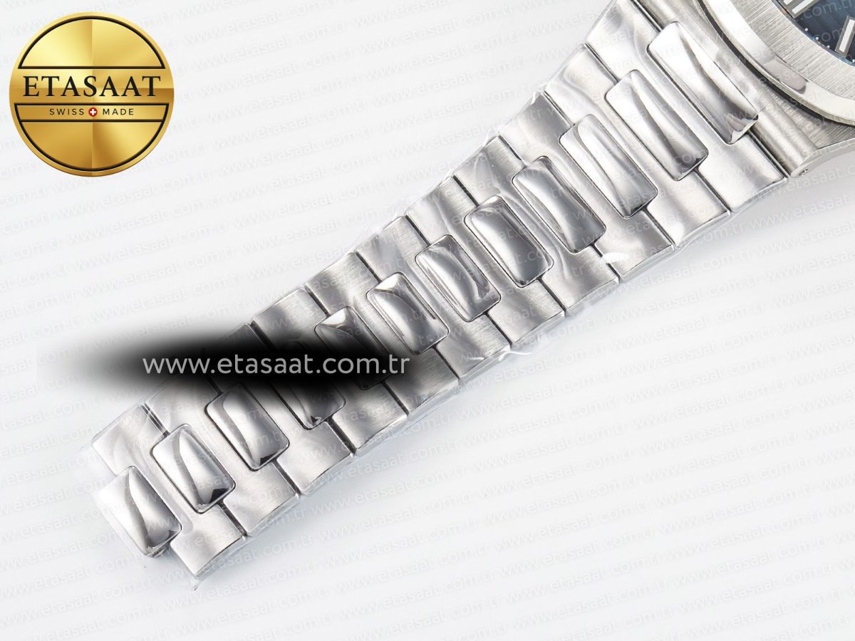 Patek Philippe Nautilus 5711 3KF 1:1 Best Edition Tiffany Blue Dial on SS Bracelet A324 Super Clone V2 - Görsel 23