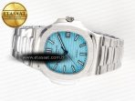 Patek Philippe Nautilus 5711 3KF 1:1 Best Edition Tiffany Blue Dial on SS Bracelet A324 Super Clone V2 - Görsel 9