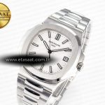 Patek Philippe Nautilus 5711 3KF 1:1 Best Edition White Dial on SS Bracelet A324 Super Clone V2