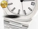 Patek Philippe Nautilus 5711 3KF 1:1 Best Edition White Dial on SS Bracelet A324 Super Clone V2 - Görsel 12
