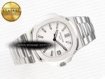 Patek Philippe Nautilus 5711 3KF 1:1 Best Edition White Dial on SS Bracelet A324 Super Clone V2 - Görsel 8