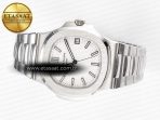 Patek Philippe Nautilus 5711 3KF 1:1 Best Edition White Dial on SS Bracelet A324 Super Clone V2 - Görsel 9