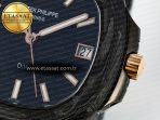 Patek Philippe Nautilus 5711 DIW Carbon DIWF 1:1 Best Edition Black Textured Dial on Carbon/RG Bracelet 324CS - Görsel 12
