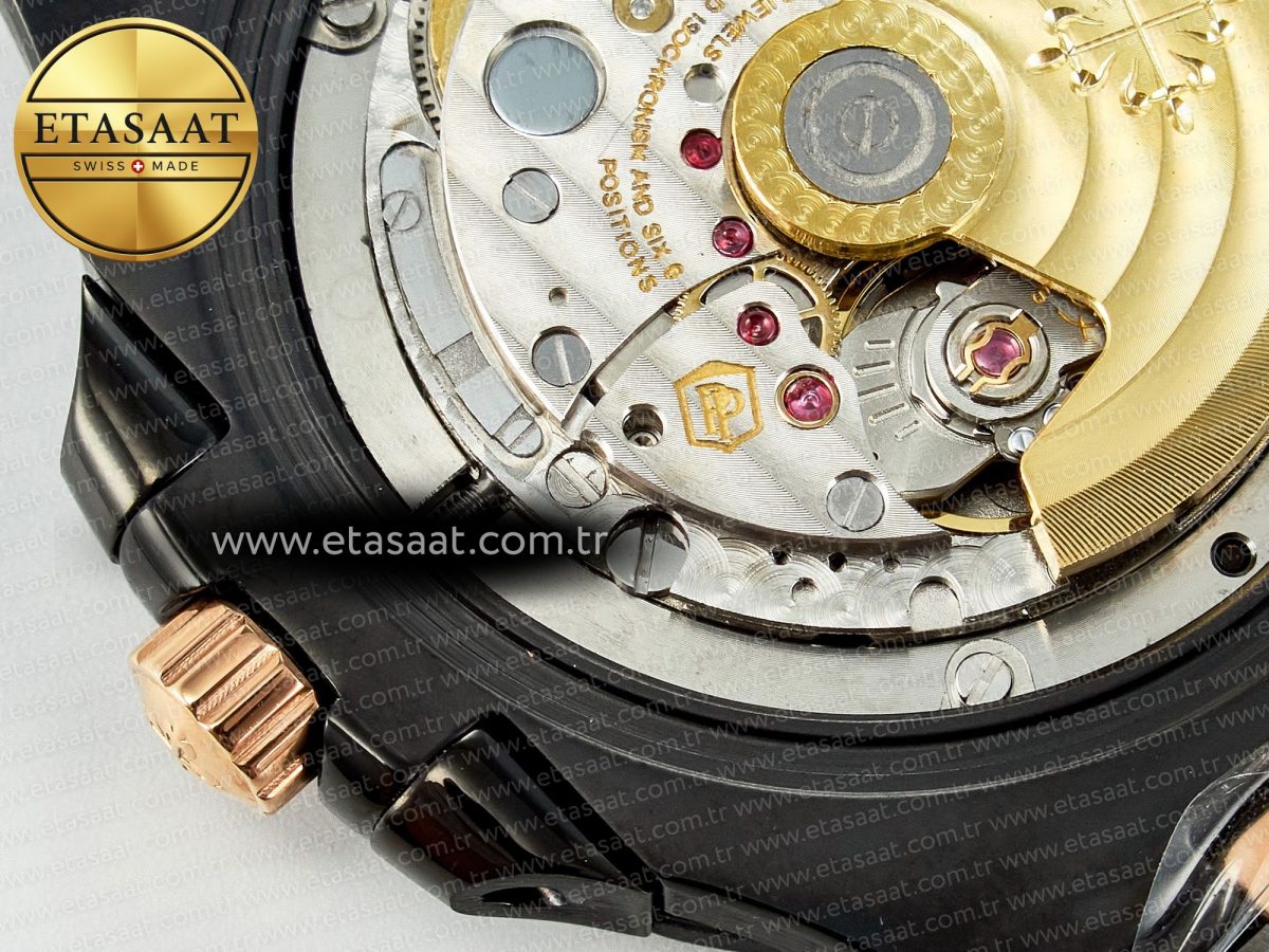 Patek Philippe Nautilus 5711 DIW Carbon DIWF 1:1 Best Edition Black Textured Dial on Carbon/RG Bracelet 324CS - Görsel 23