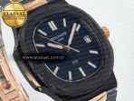 Patek Philippe Nautilus 5711 DIW Carbon DIWF 1:1 Best Edition Black Textured Dial on Carbon/RG Bracelet 324CS - Görsel 5