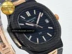 Patek Philippe Nautilus 5711 DIW Carbon DIWF 1:1 Best Edition Black Textured Dial on Carbon/RG Bracelet 324CS - Görsel 5