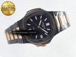 Patek Philippe Nautilus 5711 DIW Carbon DIWF 1:1 Best Edition Black Textured Dial on Carbon/RG Bracelet 324CS - Görsel 8