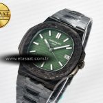 Patek Philippe Nautilus 5711 DIW Carbon DIWF 1:1 Best Edition Green Textured Dial On Carbon Bracelet 324CS