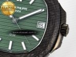 Patek Philippe Nautilus 5711 DIW Carbon DIWF 1:1 Best Edition Green Textured Dial On Carbon Bracelet 324CS - Görsel 11