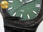 Patek Philippe Nautilus 5711 DIW Carbon DIWF 1:1 Best Edition Green Textured Dial On Carbon Bracelet 324CS - Görsel 12