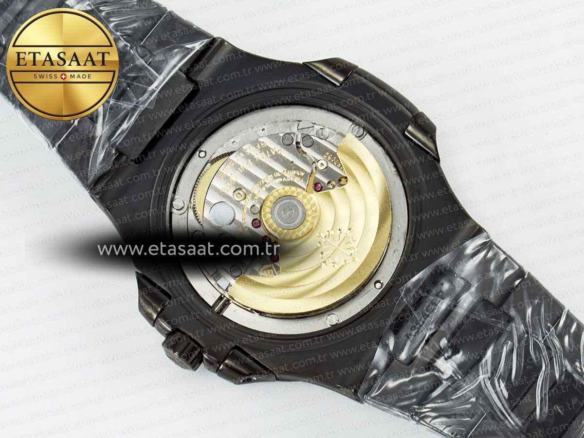 Patek Philippe Nautilus 5711 DIW Carbon DIWF 1:1 Best Edition Green Textured Dial On Carbon Bracelet 324CS - Görsel 17