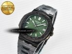 Patek Philippe Nautilus 5711 DIW Carbon DIWF 1:1 Best Edition Green Textured Dial On Carbon Bracelet 324CS - Görsel 2
