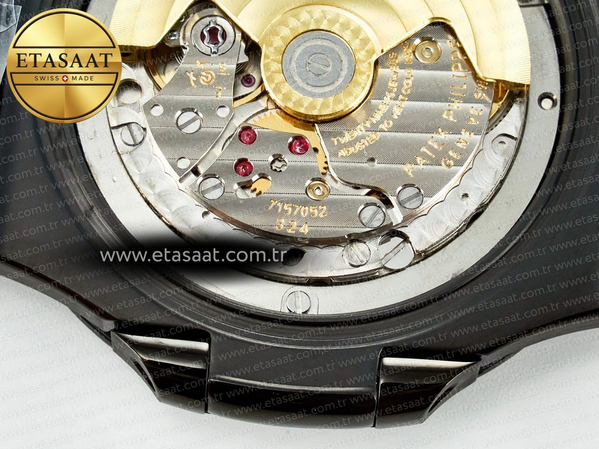 Patek Philippe Nautilus 5711 DIW Carbon DIWF 1:1 Best Edition Green Textured Dial On Carbon Bracelet 324CS - Görsel 22